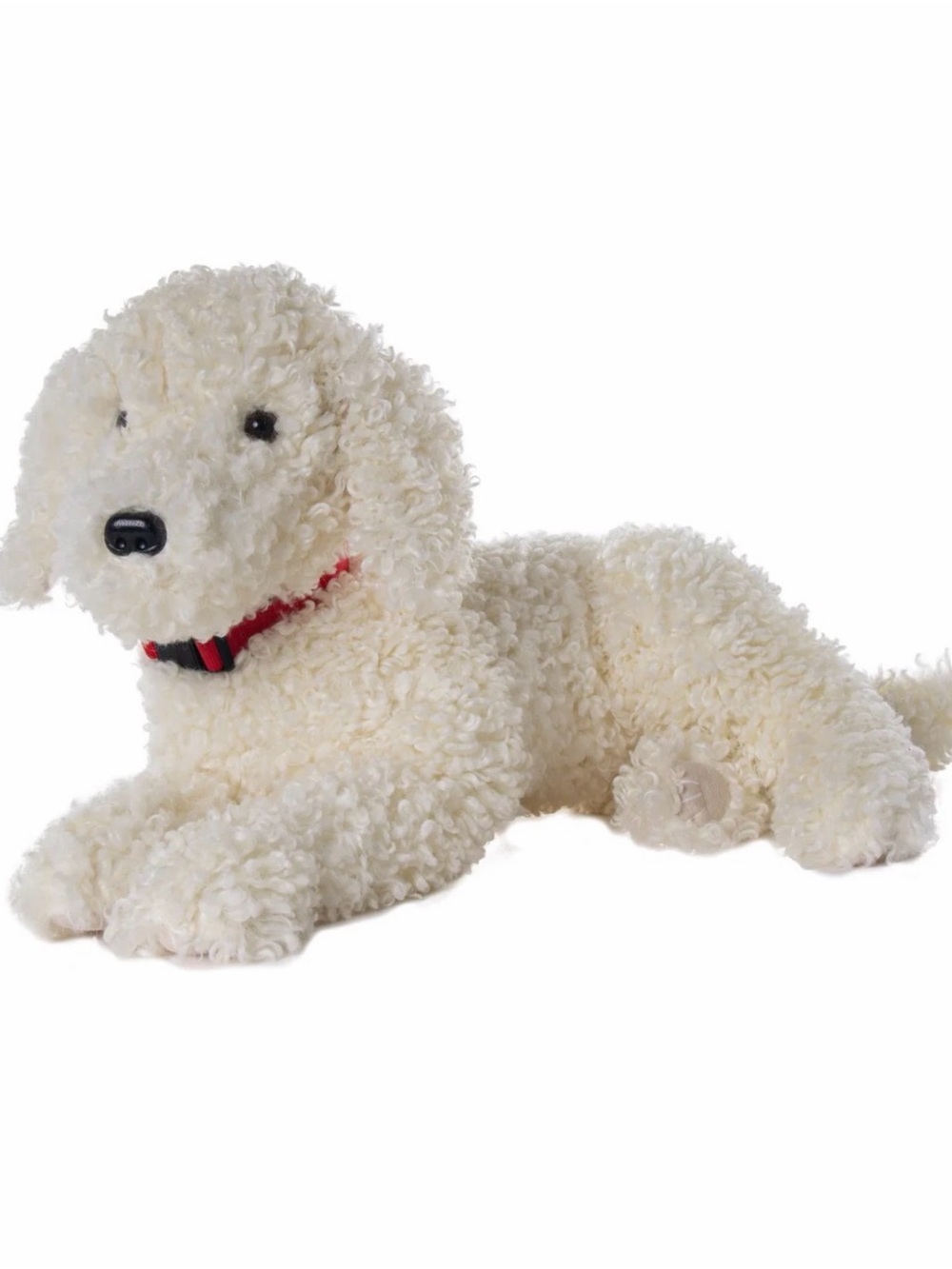 Ditz White Doodle Realistic Plush Resting Stuffed Puppy Dog 22” Long